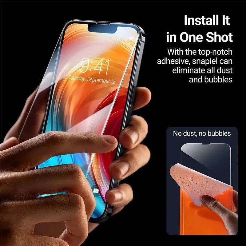 1 - 5Pcs Tempered Glass for IPhone 16 15 14 13 12 11 Pro Max Screen Protector for IPhone 7 8 SE X XS XR Protective Glass Film - MANDOTOS