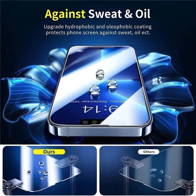1 - 5Pcs Tempered Glass for IPhone 16 15 14 13 12 11 Pro Max Screen Protector for IPhone 7 8 SE X XS XR Protective Glass Film - MANDOTOS