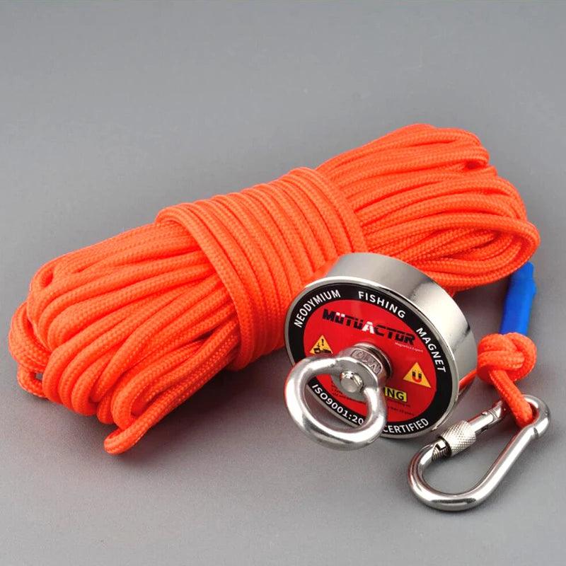 180KG 300KG 500KG Fishing Magnet Label Design Salvage Magnet World Large Neodymium N52 Magnets Search 10M Rope - MANDOTOS