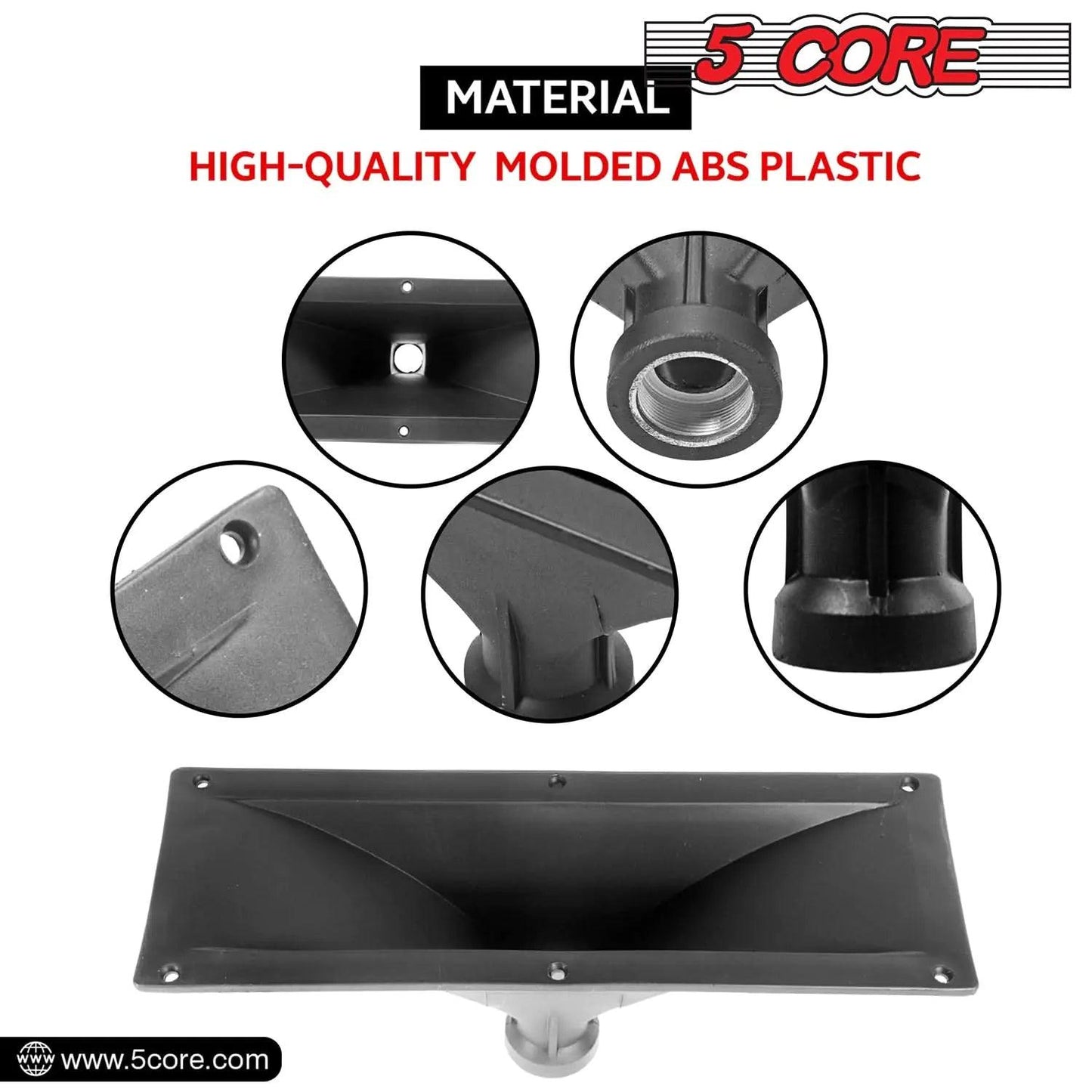 5Core Heavy Duty Horn Tweeter 4x10 Universal Fit - MANDOTOS