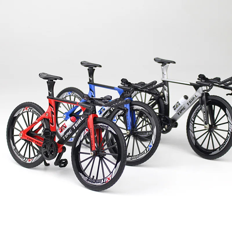 Creative Alloy Bicycle Model Ornament Mini Metal Bike Toy Collectible