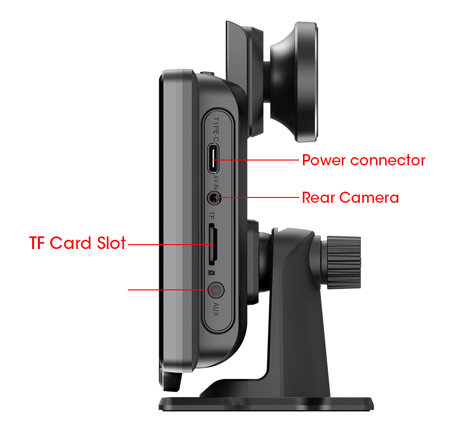 10.26'' Dash Cam 4K Car Mirror Video Player Wireless Carplay Android Auto GPS Car Monitor Multimedia Rearview Camera Dashboard - MANDOTOS