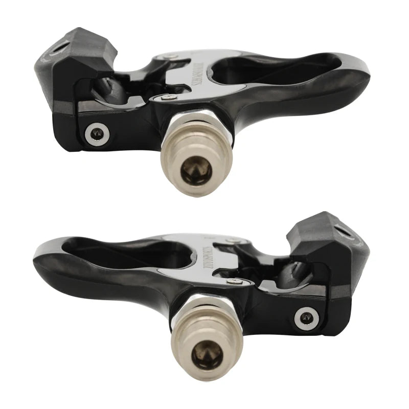 ZOYOSPORTS Road Bike Pedals Lightweight Clipless Bicycle Pedals with Cleats Set Compatible with SPD-SL System