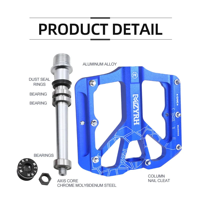 3 Sealed Bearing Bike Pedals Ultralight Pedal Anti-slip CNC BMX MTB Road Bike Pedal Outdoor Cycling Mountain Bicycle Pedals