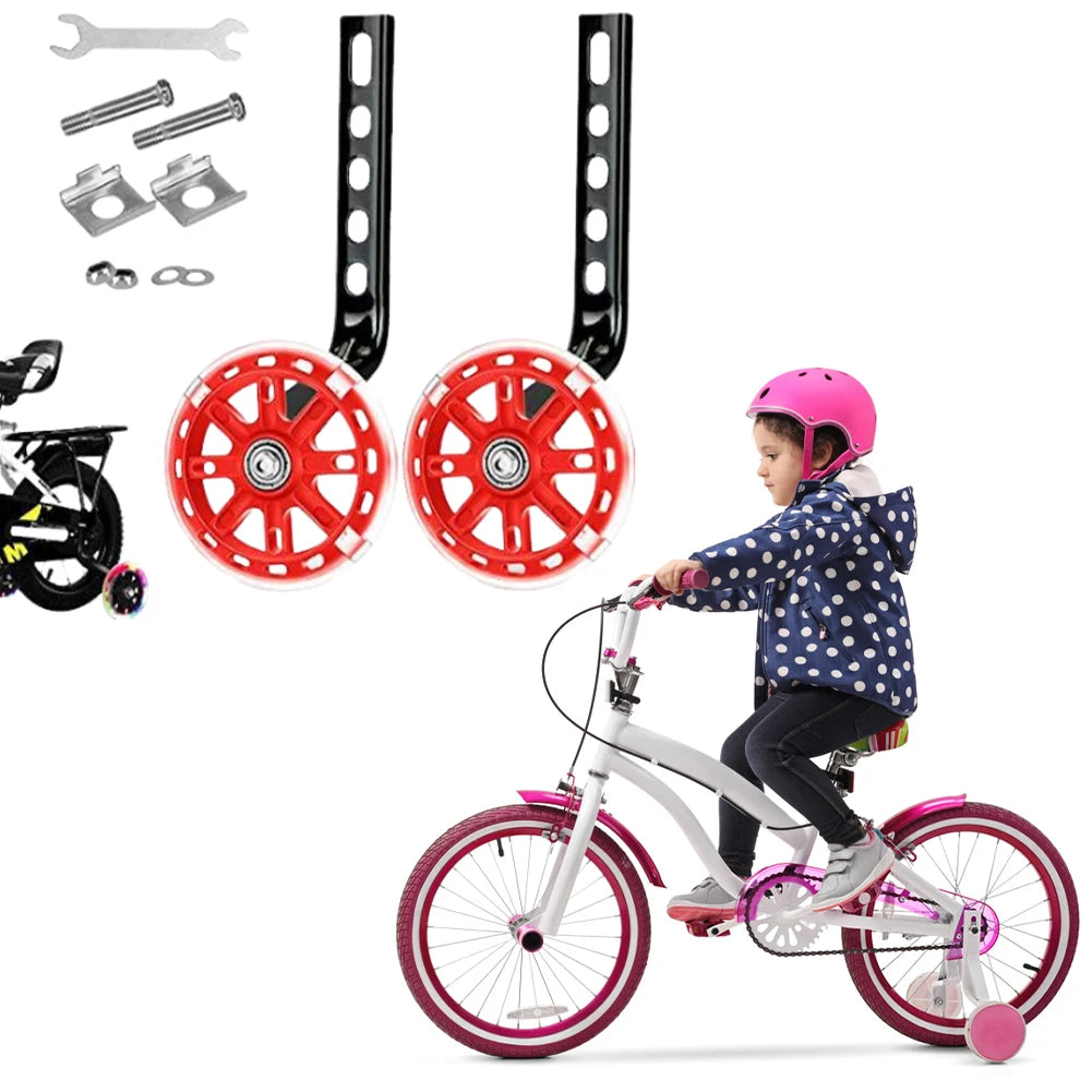 Children Bicycle Auxiliary Wheel 12/14/16/18/20 Inch Kids Bike Training Wheels Side Balance Wheel Bicycle Stabiliser Mounted Kit