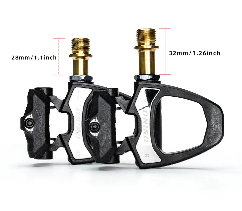 ONIRII PD-06 Road Bike Carbon Lock Pedals Bicycle SPD Self-Locking Steel/Titanium 6 Degree Pedal with Locking Plate for Road NEW