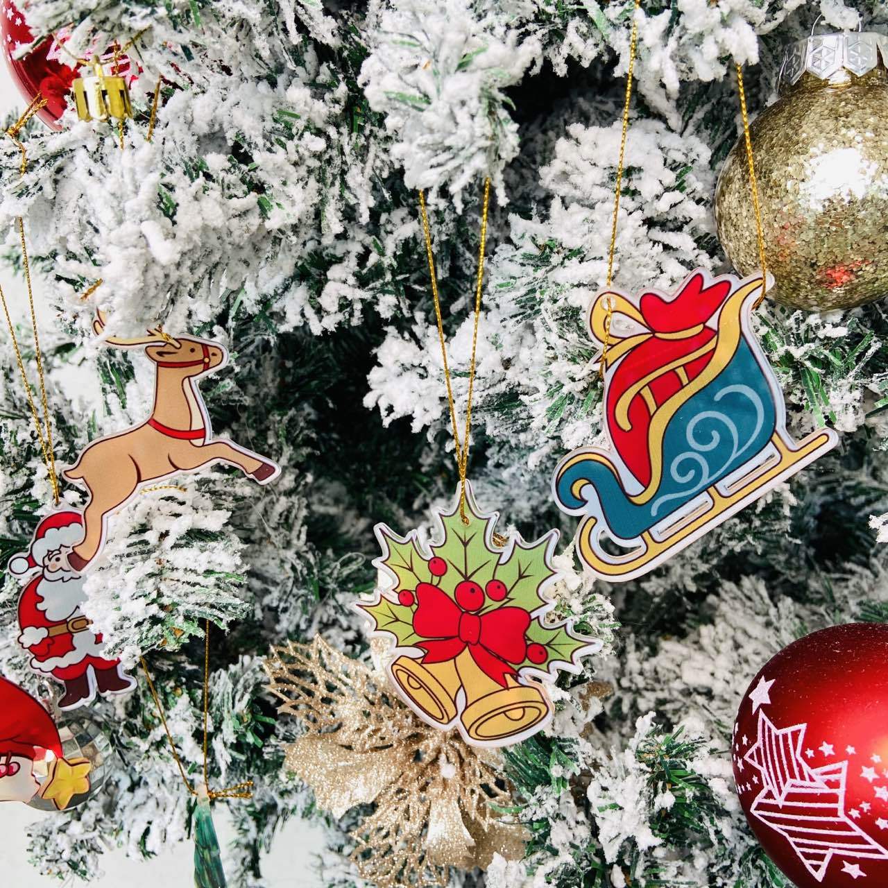 Christmas Decor Car Pendant Hanging Ornament Home Decoration Interior Decoration Pendant - MANDOTOS