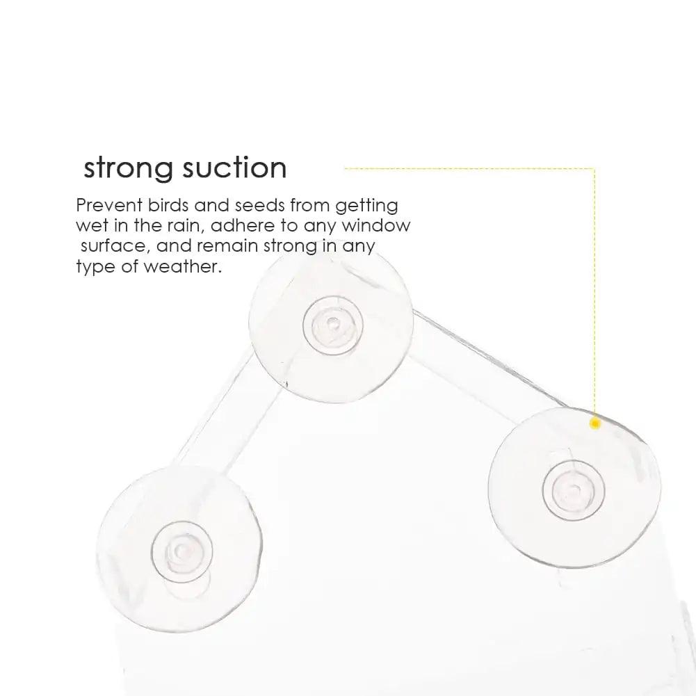 Clear View Suction Bird Feeder - MANDOTOS