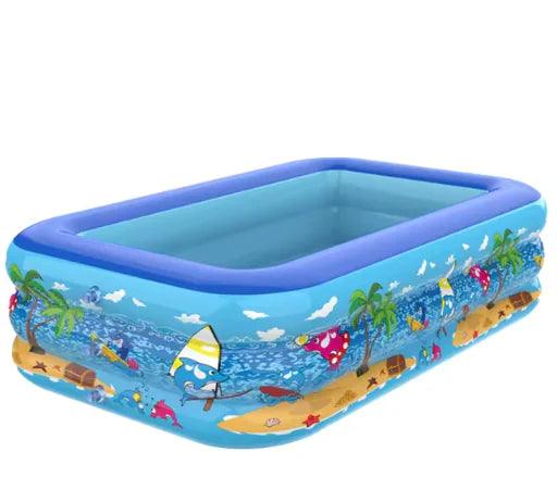 Colorful Kids' Inflatable Pool – Sturdy PVC - MANDOTOS
