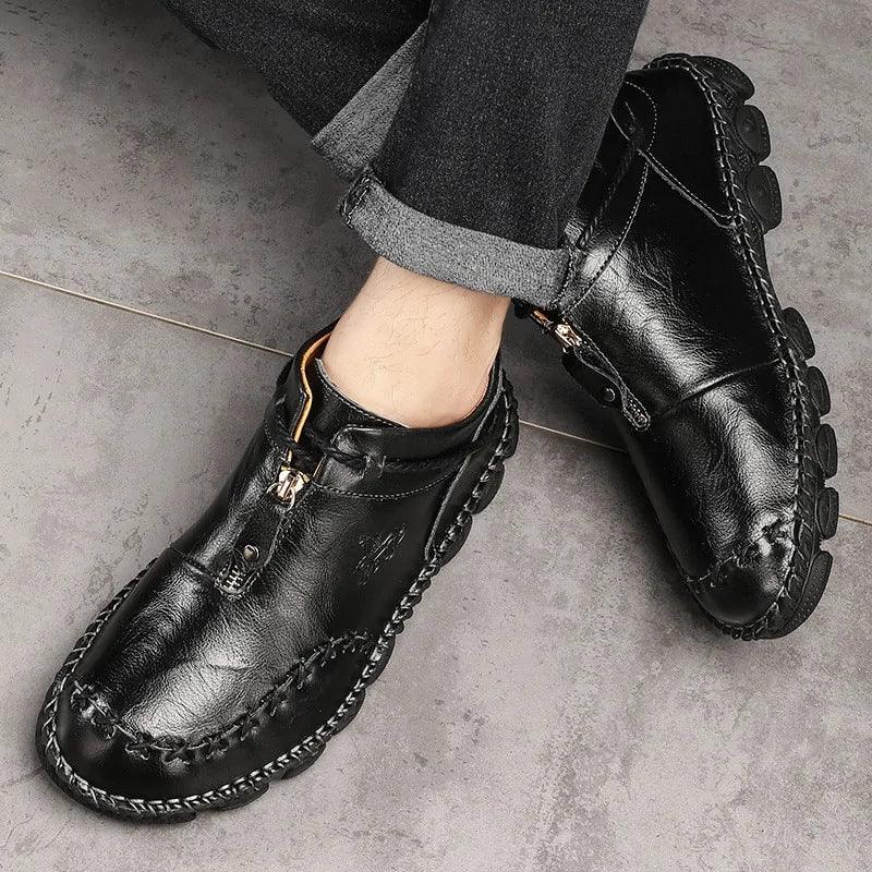 Cowhide Leather Men's Boots - MANDOTOS