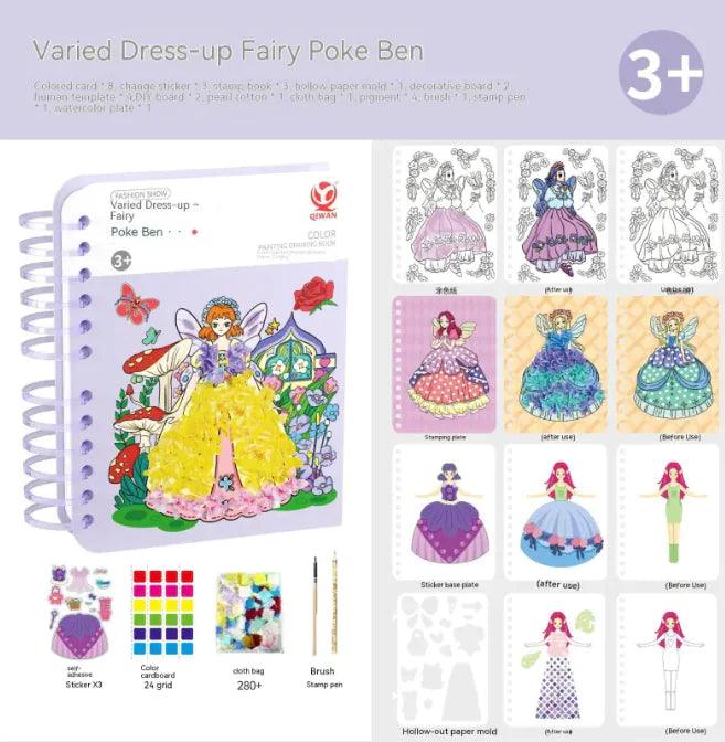 DIY Hand - painted Girl Stickers - MANDOTOS