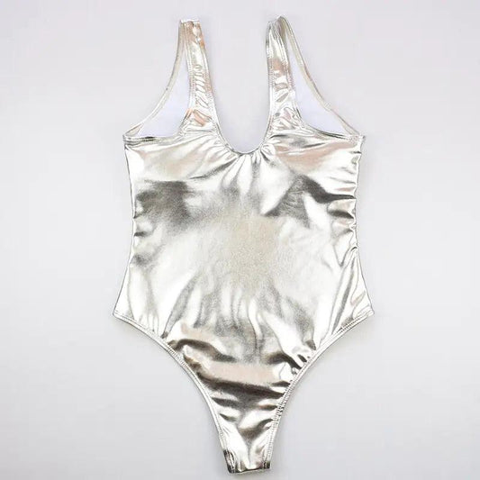 Glam Gold & Silver Metallic Swimsuit - MANDOTOS