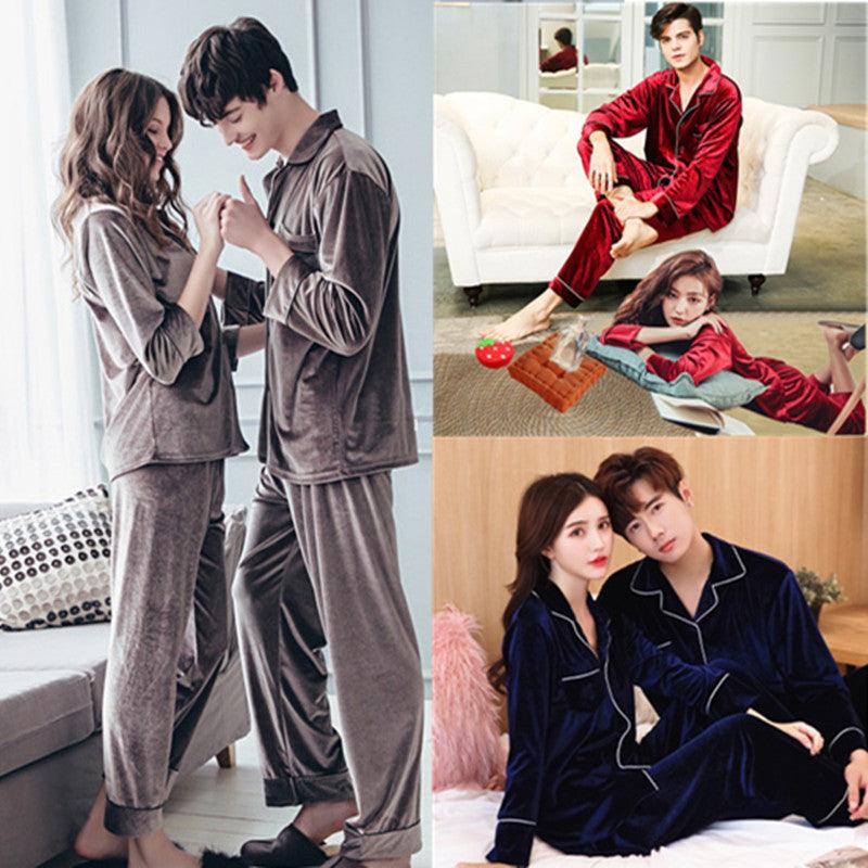 Gold velvet pajamas - MANDOTOS