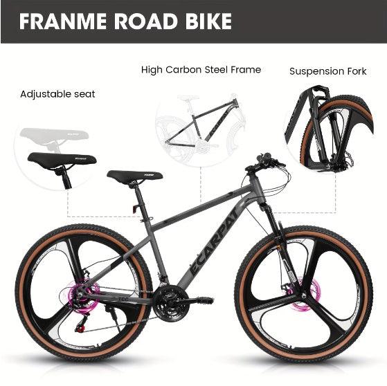 High-carbon Steel Frame Fork Bike - MANDOTOS