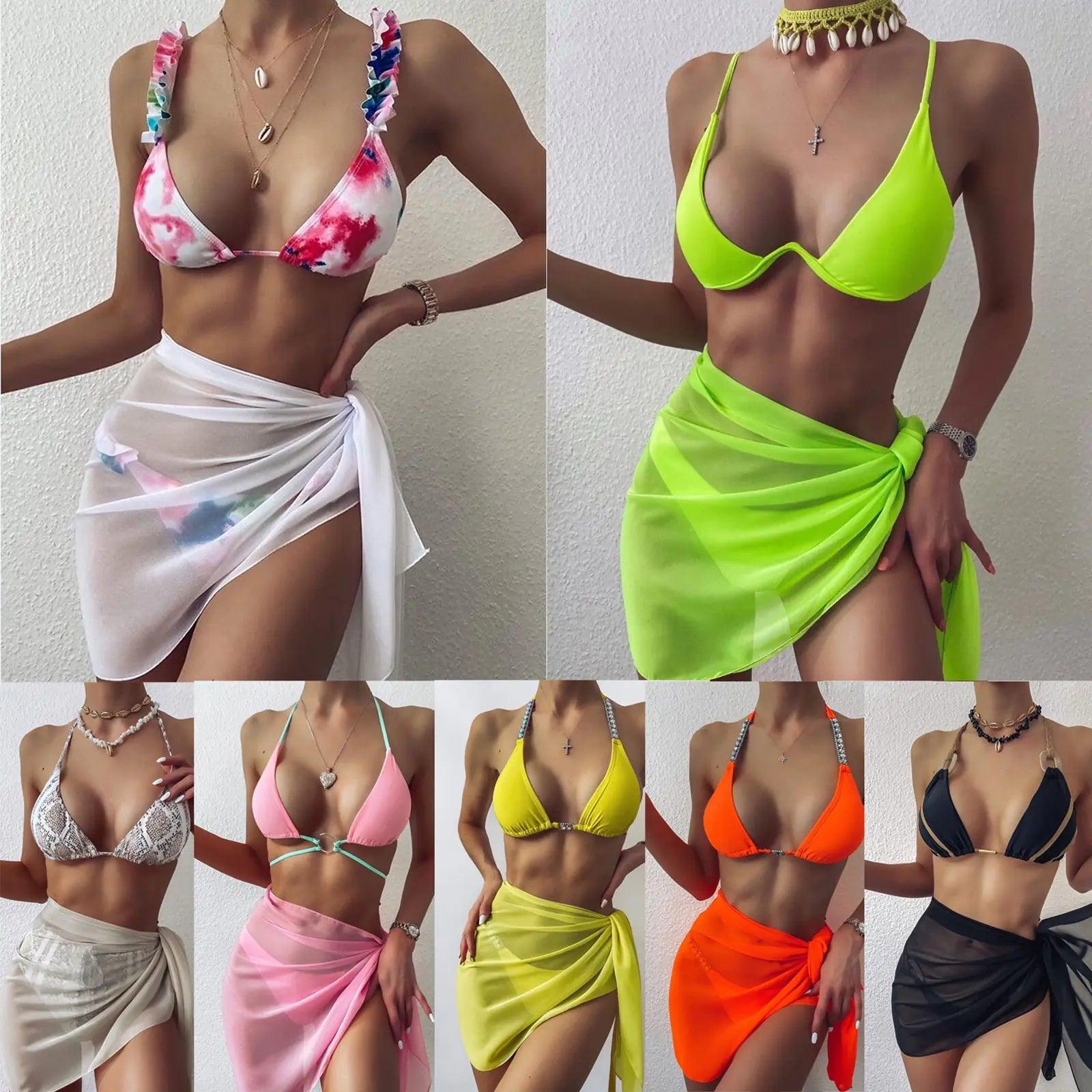 Elegant Chiffon Sarong: Essential Beachwear - MANDOTOS
