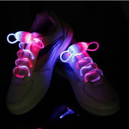 Led Sport Shoe Laces Glow Shoe Strings Round Flash Light Shoelaces - MANDOTOS