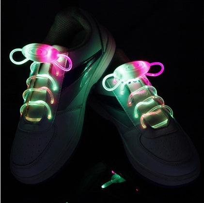 Led Sport Shoe Laces Glow Shoe Strings Round Flash Light Shoelaces - MANDOTOS