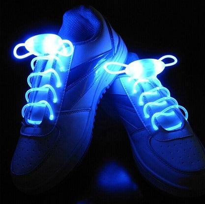 Led Sport Shoe Laces Glow Shoe Strings Round Flash Light Shoelaces - MANDOTOS