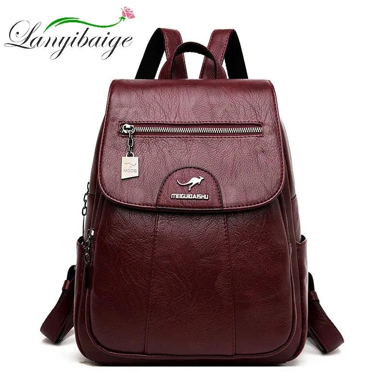 Luxury Embossed Leather Backpacks - MANDOTOS