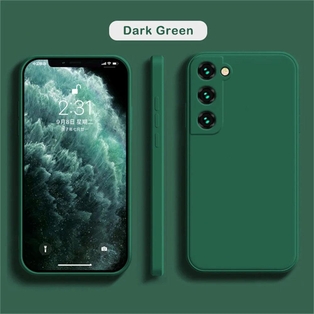 luxury Liquid Silicone Case for Samsung S24 Galaxy S20 S21 S22 S23 FE Plus Note10 20 A52 A31 A41 A71 A51 A72 A70 A50 Coque - MANDOTOS