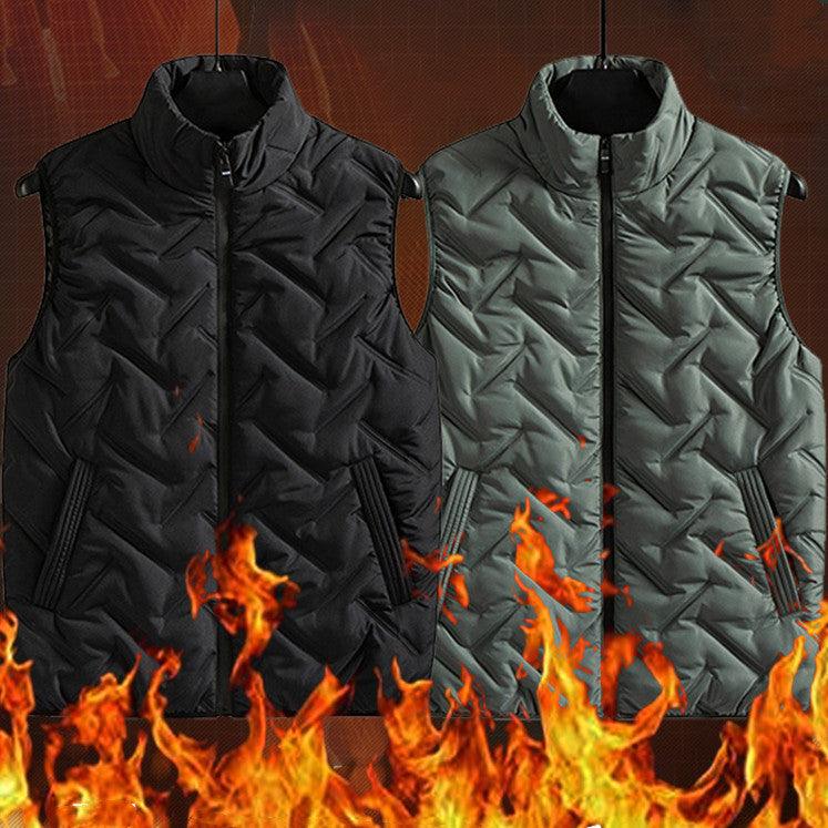 Men's Fashion All-matching Down Cotton-padded Vest - MANDOTOS