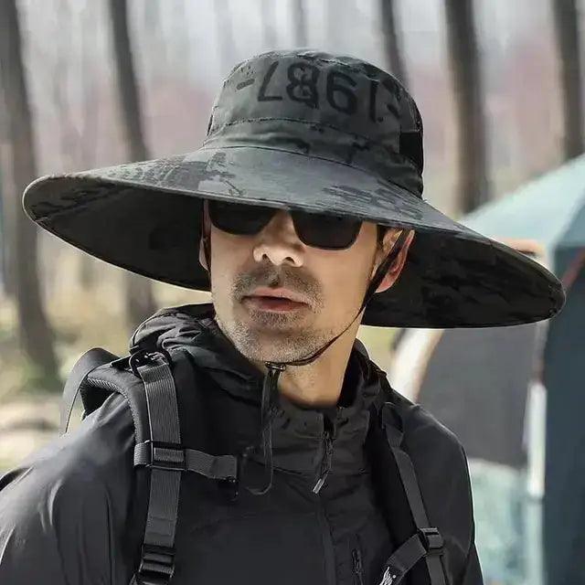 Men's Wide Brim Sun Protection Hat - MANDOTOS