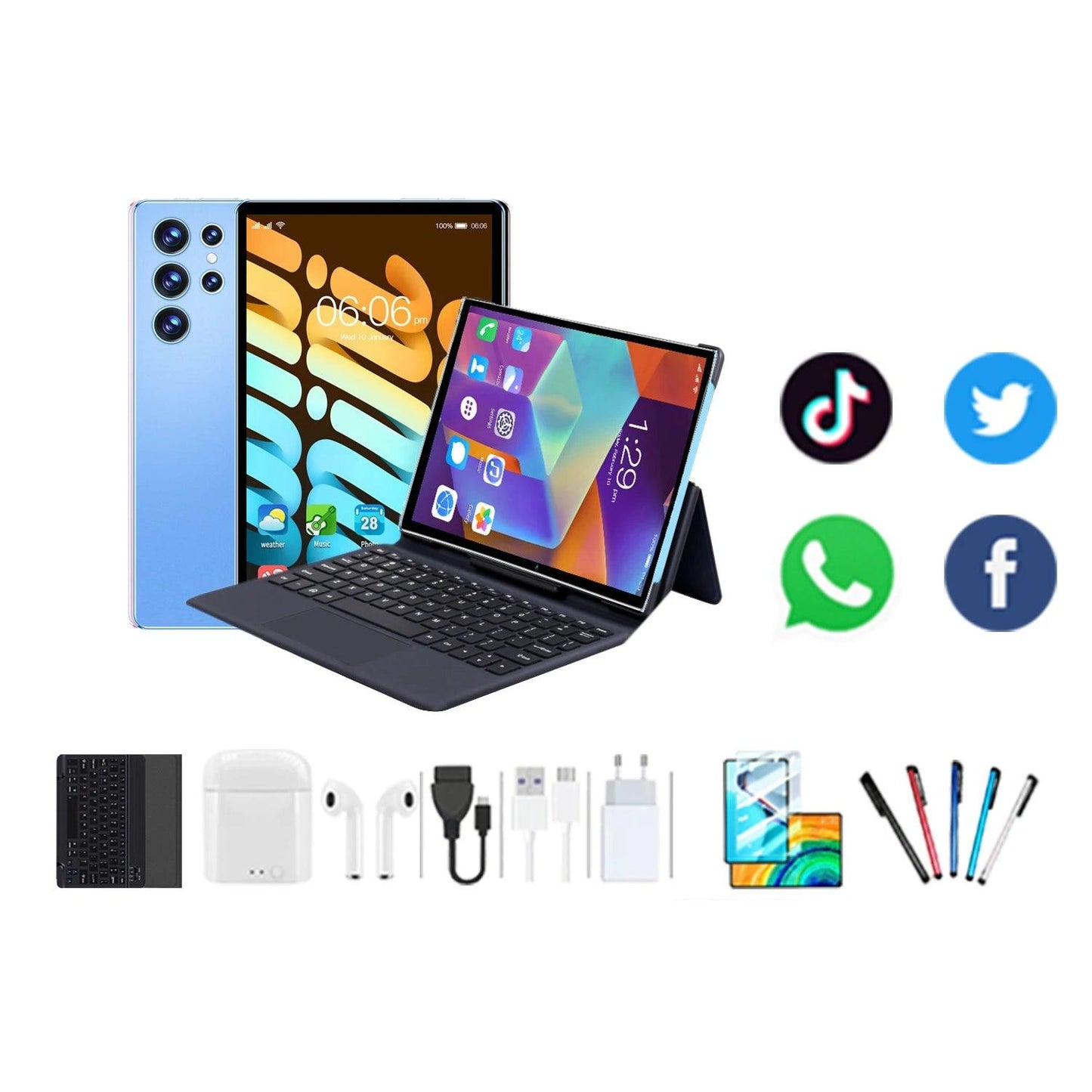 New Arrival Pink 10.1 Inch 4G 5G WIFI P23 Pro Tablette Pad Android 12.0 10 Core Educational Gaming 8GB 256GB Kids Tablet PC - MANDOTOS