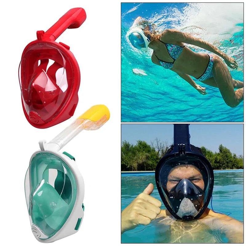 OceanView Panoramic Snorkel Mask - MANDOTOS