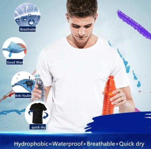 Quick-drying Waterproof Anti-fouling T-shirt Couple Half Sleeve Bottoming Shirt - MANDOTOS
