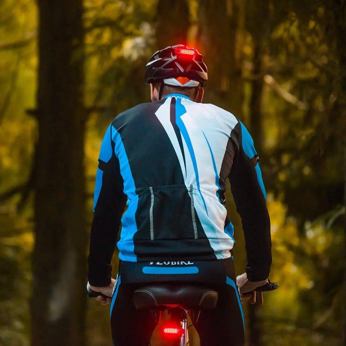 Rear Bike Tail Light USB Rechargeable Red Ultra Bright Taillights Fit On Bicycle Easy to Install for Cycling Safety - MANDOTOS
