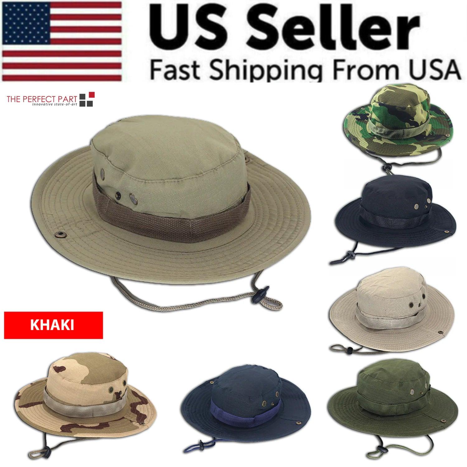 Safari Camo Sun Hat: Mesh Boonie for Outdoors - MANDOTOS