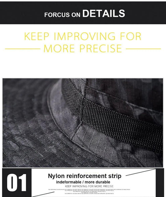 Safari Camo Sun Hat: Mesh Boonie for Outdoors - MANDOTOS