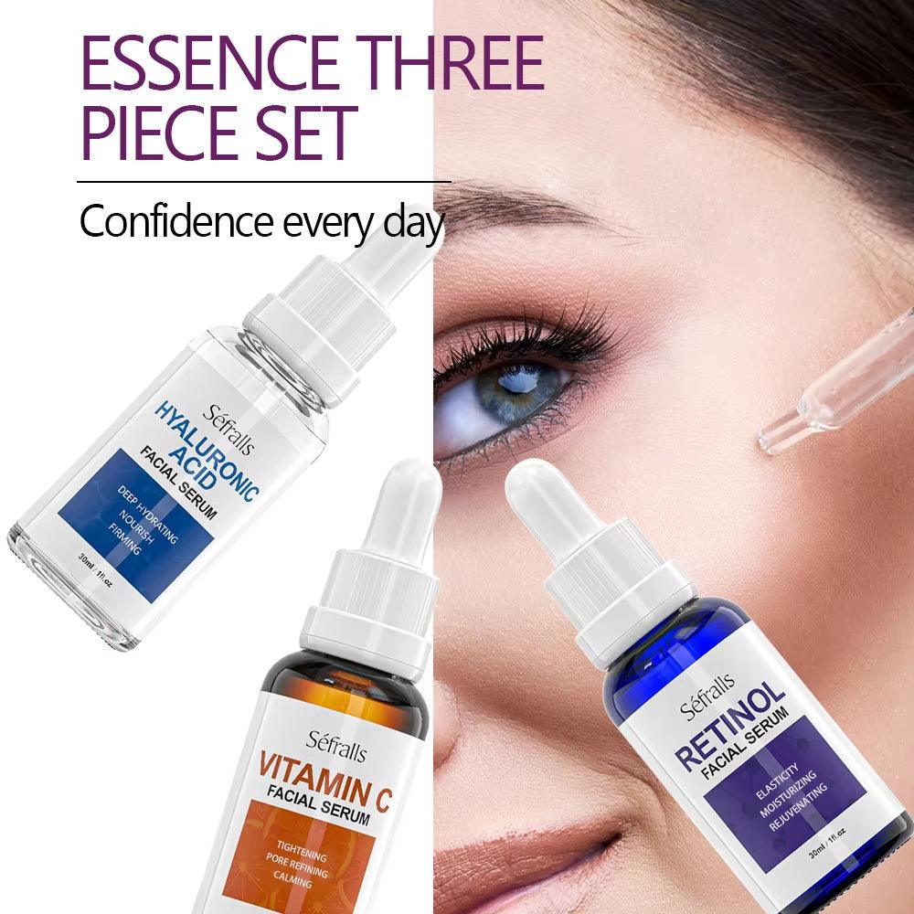 Sefralls Facial Serum Set Wholesale Hyaluronic Acid Retinol Vitamin C Moisturizing Nourishing Skin Care Face Serums - MANDOTOS