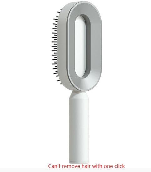 Self Cleaning Hair Brush For Women One - key Cleaning Hair Loss Airbag Massage Scalp Comb Anti - Static Hairbrush - MANDOTOS