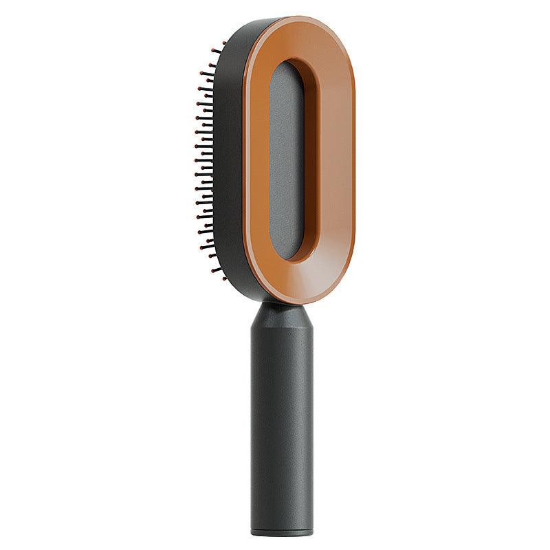 Self Cleaning Hair Brush For Women One - key Cleaning Hair Loss Airbag Massage Scalp Comb Anti - Static Hairbrush - MANDOTOS