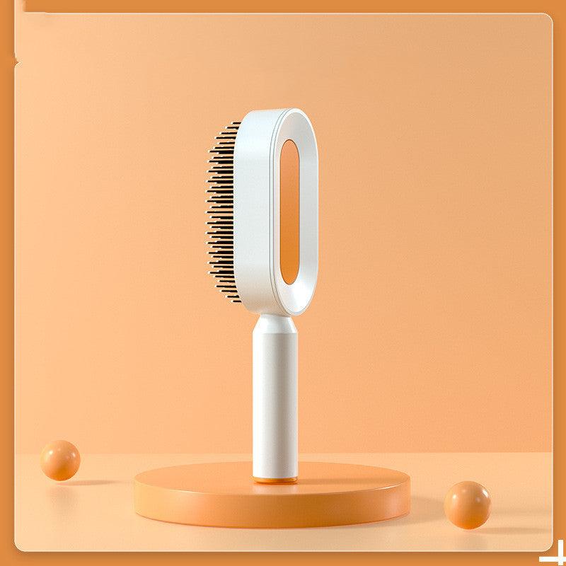 Self Cleaning Hair Brush For Women One - key Cleaning Hair Loss Airbag Massage Scalp Comb Anti - Static Hairbrush - MANDOTOS