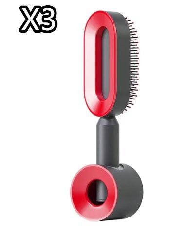 Self Cleaning Hair Brush For Women One - key Cleaning Hair Loss Airbag Massage Scalp Comb Anti - Static Hairbrush - MANDOTOS