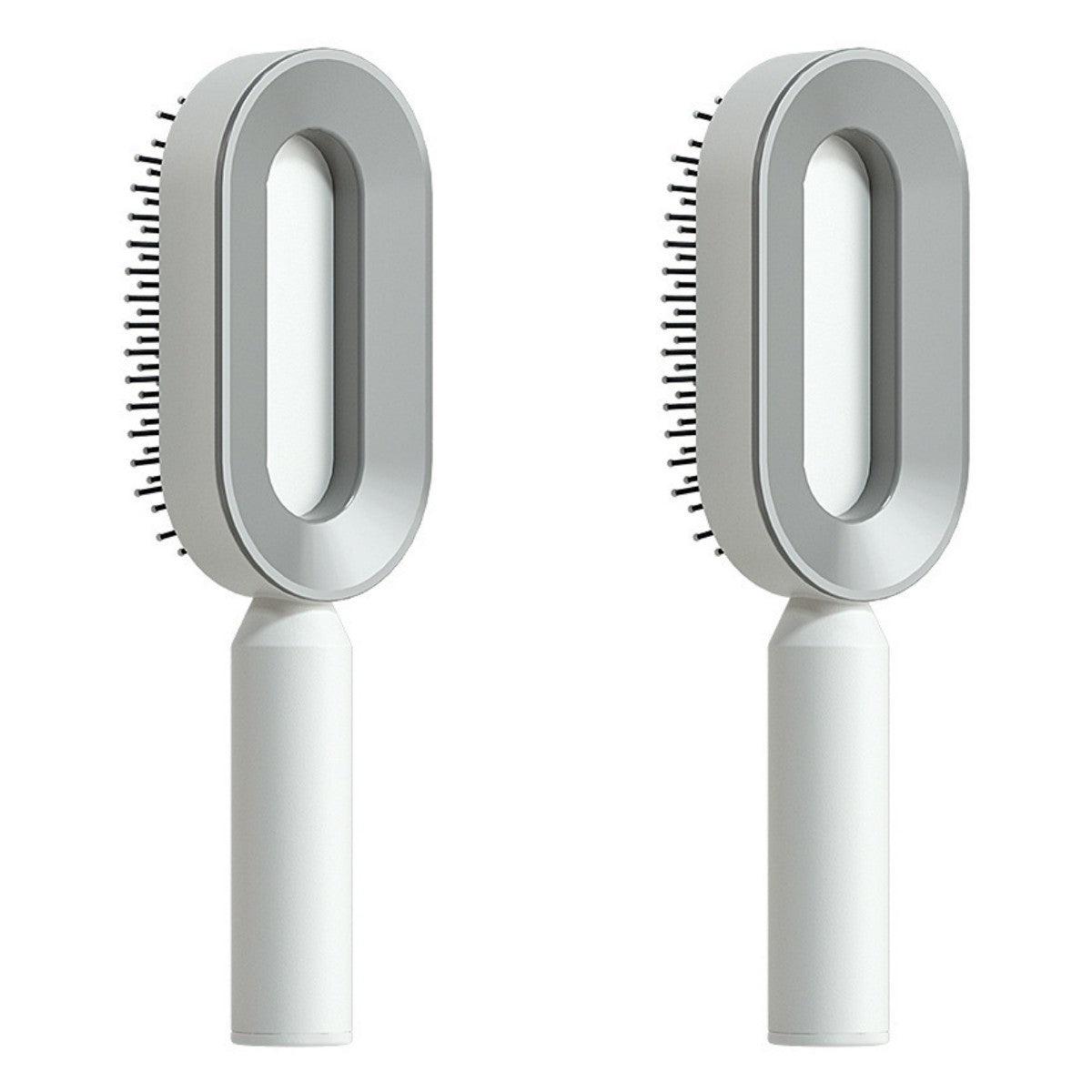 Self Cleaning Hair Brush For Women One - key Cleaning Hair Loss Airbag Massage Scalp Comb Anti - Static Hairbrush - MANDOTOS