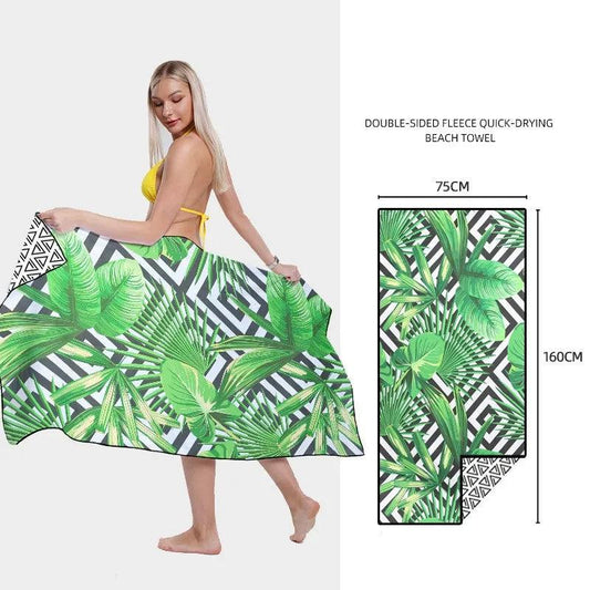 SwiftDry Patterned Beach Towel - MANDOTOS