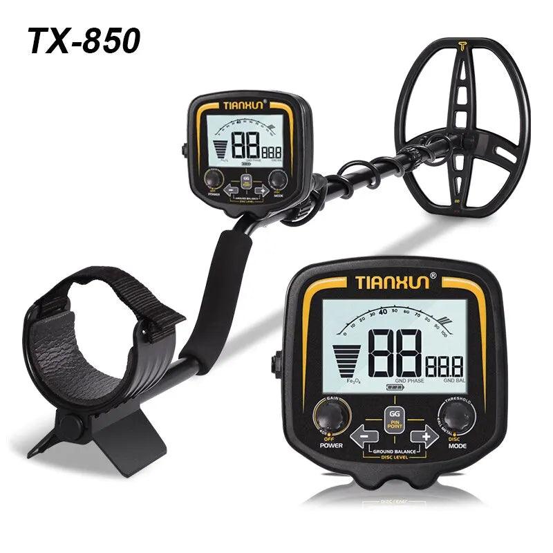 TX-850 Metal Detector Underground Professional Depth 2.5m Scanner Search Finder Gold Detector Treasure Hunter Pinpointer 11inch - MANDOTOS