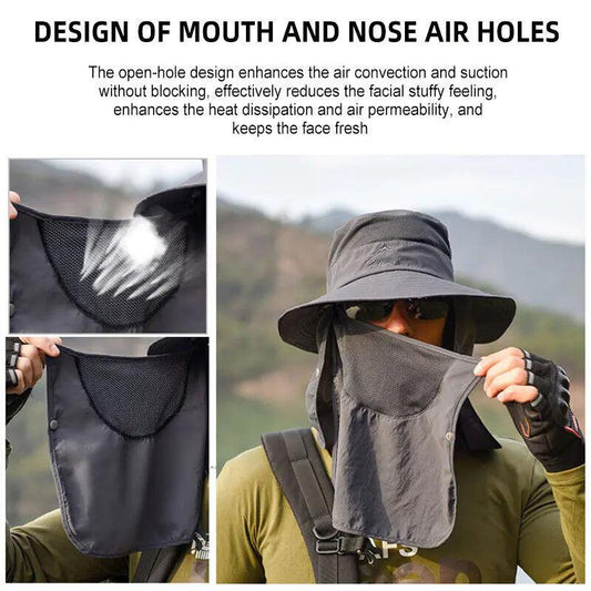 UV Defense Wide Brim Hat for Outdoor Adventures - MANDOTOS