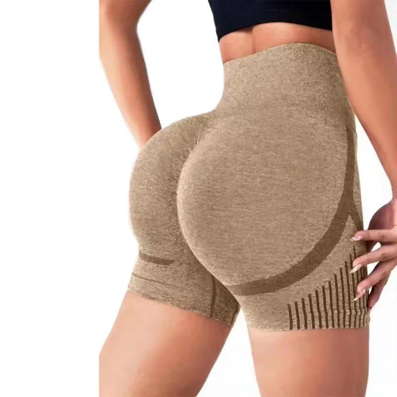 Women Yoga Shorts High Waist Workout Shorts Fitness Yoga Lift Butt Fitness Ladies Yoga Gym Running Short Pants Sportswear - MANDOTOS