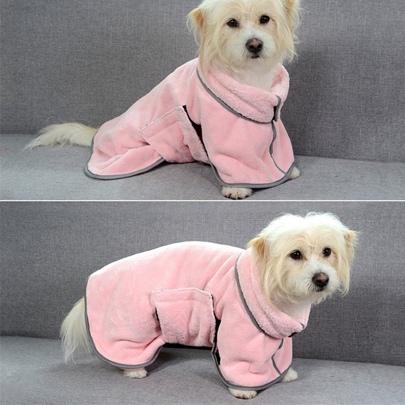 Quick-drying Pet Absorbent Towel Dog Bathrobe Pet Dog Bath Towel For Dogs Cats Microfiber Absorbent Pet Drying Towel Pet Supplies Pet Products - MANDOTOS