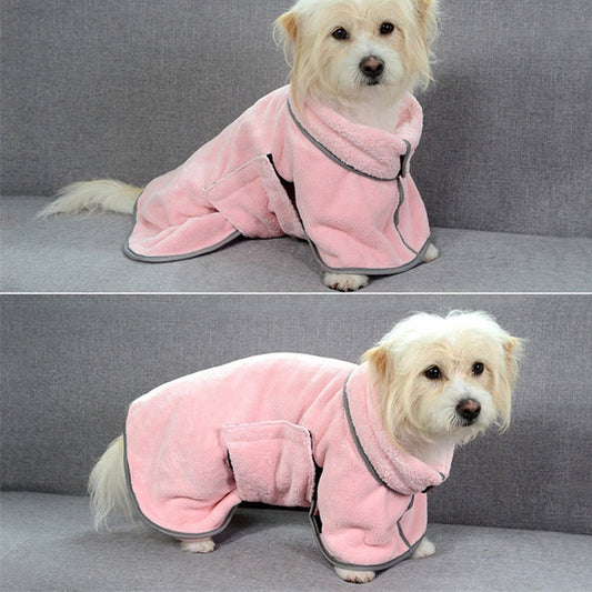 Quick-drying Pet Absorbent Towel Dog Bathrobe Pet Dog Bath Towel For Dogs Cats Microfiber Absorbent Pet Drying Towel Pet Supplies Pet Products - MANDOTOS