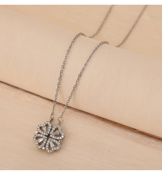 Variety Four-leaf Clover Non-fading Light Luxury Titanium Steel Necklace - MANDOTOS