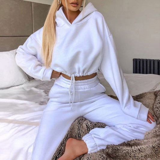 Jogging Suits For Women 2 Piece Sweatsuits Tracksuits Sexy Long Sleeve HoodieCasual Fitness Sportswear - MANDOTOS