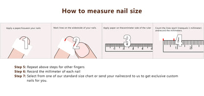 10PCS Handmade Press-On Nails - Stylish & Reusable Coffin Design - MANDOTOS