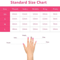 10PCS Handmade Press-On Nails - Stylish & Reusable Coffin Design - MANDOTOS