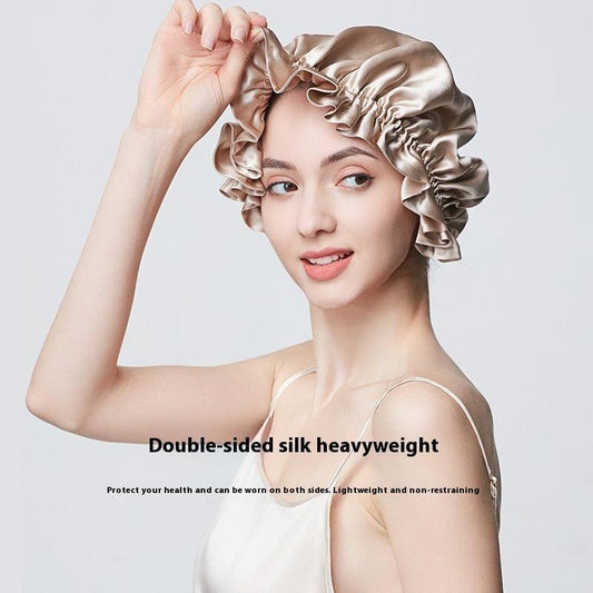 19 M Thickened Silk Nightcap Hair Care Hair Care Anti - frizz - MANDOTOS