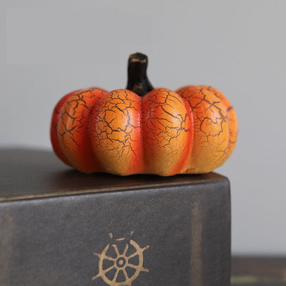 New Halloween Pumpkin Lantern Simulation Pumpkin LED Candle Lamp Resin Luminous Pumpkin - MANDOTOS